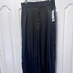 RE generation by Celebrity Pink-NWT-Women's Satin Pants-High Rise/Wide Leg-Large
